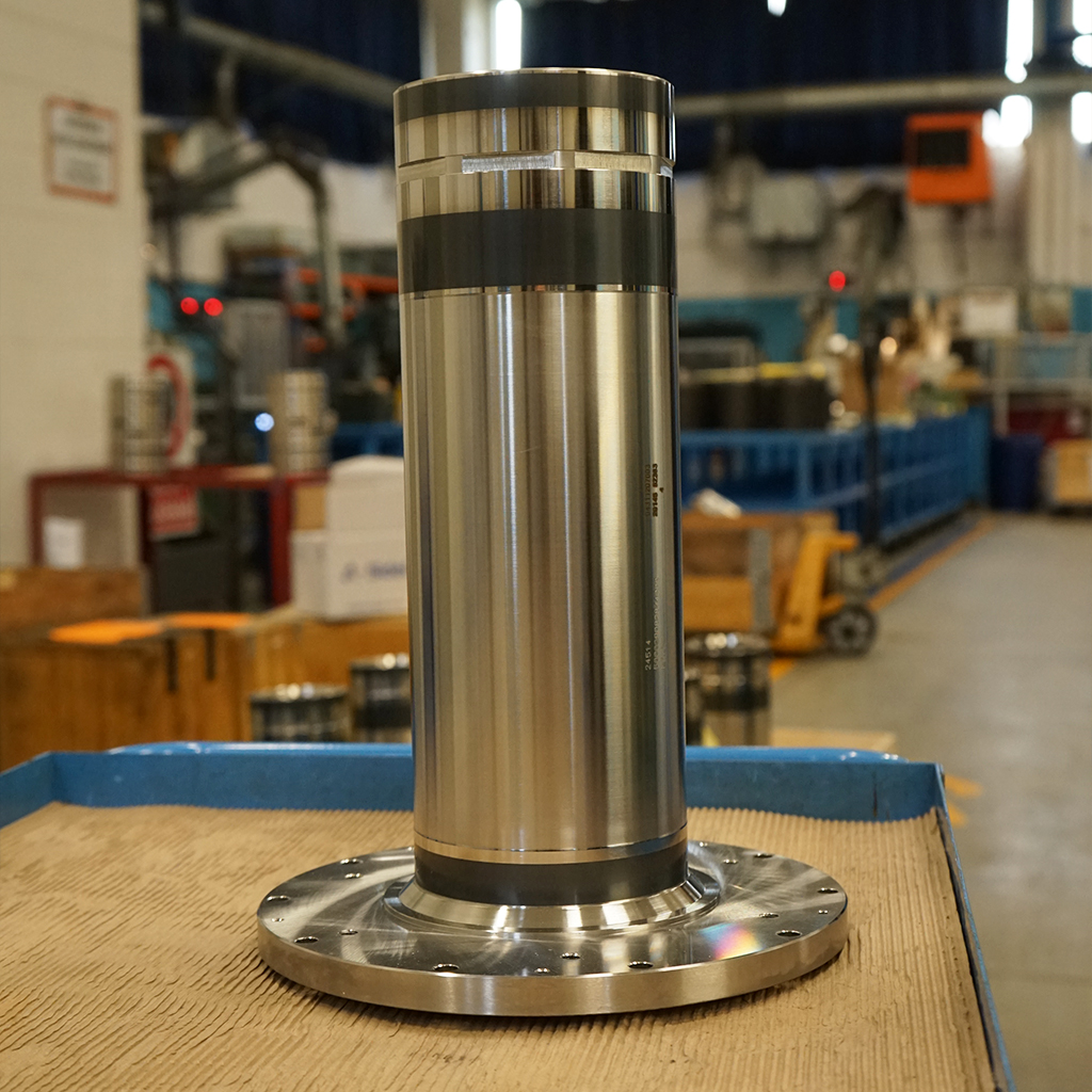 Lavorazione di Rettifica effettuato su prodotti in acciaio con riporti HVOF